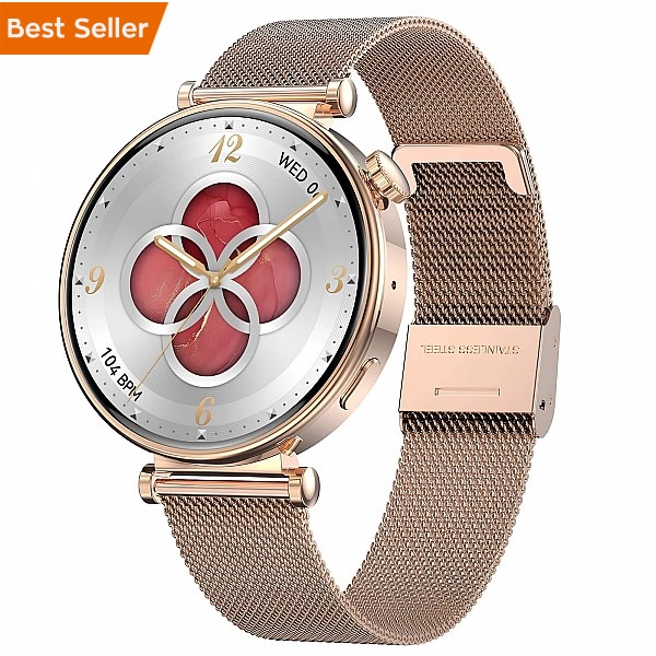 Smartwatch Microwear MK41 - Gold Steel